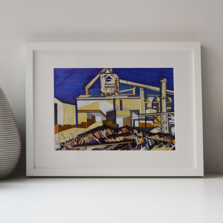 South, Gare, Watercolour, Gary, Eite, Industrial, Artist