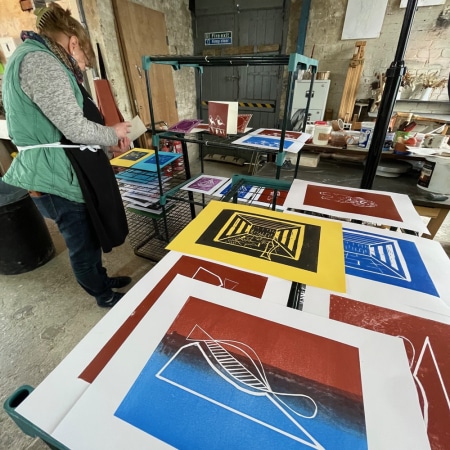 print, making, workshop, gary, eite, industrial, artist