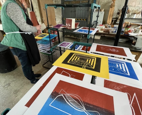 2 print, making, workshop, gary, eite, industrial, artist